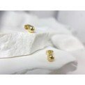 Kolczyki kuleczki 5mm stal szlacheta pozłacana