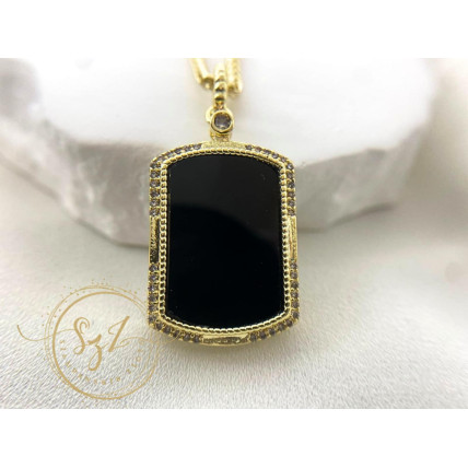 Zawieszka NIEŚMIERTELNIK Stal szlachetna pozłacana