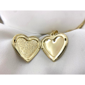 Zawieszka otwierane Serce Stal szlachetna pozłacana