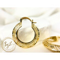 Kolczyki Kółka Etniczne Stal Szlachetna Pozłacana